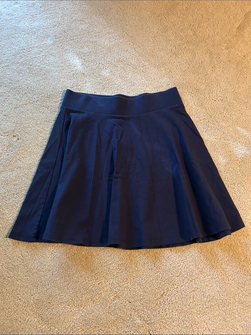 Forever 21 Navy Circle Skater Skirt